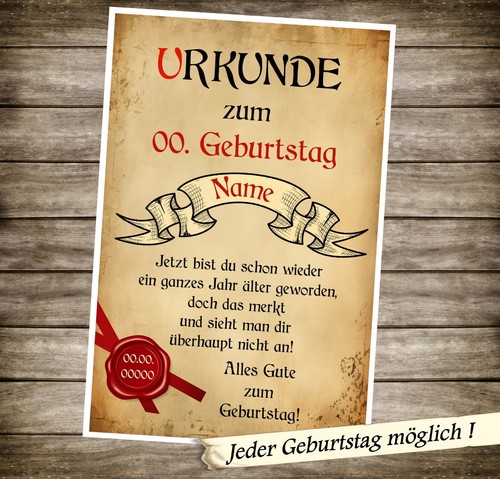 Urkunde 40 50 - 18, 70