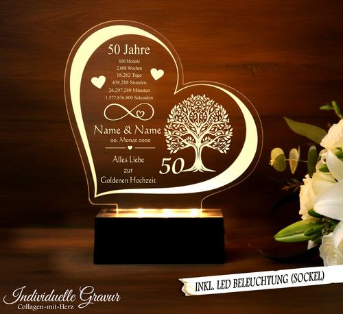 Geschenk goldene hochzeit - geschenk, 50