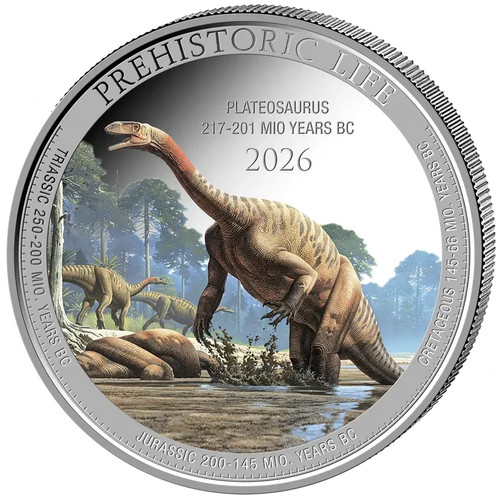 Silbermünze plateosaurus - silbermünze,