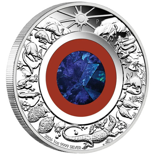 Silbermünze opal wonders - silbermünze, of