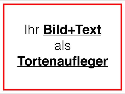 Tortenaufleger tortenbild - tortenaufleger,