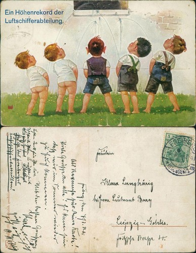 Boys joke card airship - joke,