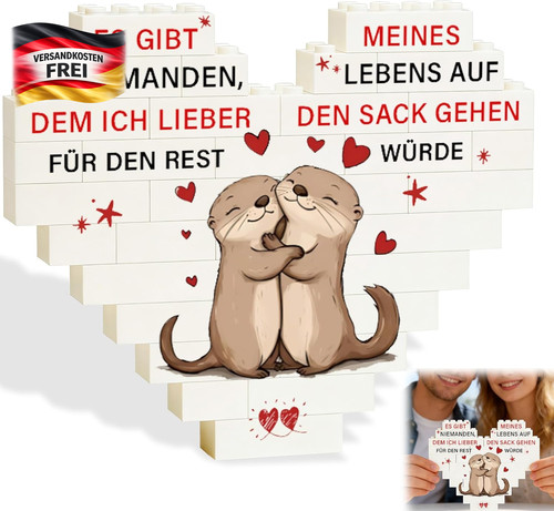 Herz klemmbaukasten für paare - herz,