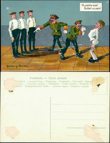 Postcard joke and artist - , card